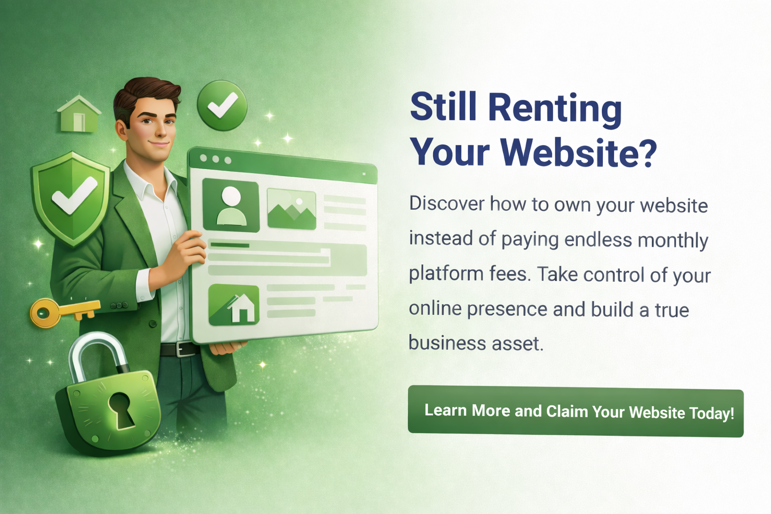 Own your website promotional popup