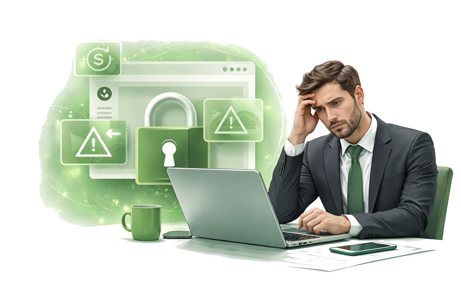 Website platform lock-in illustration